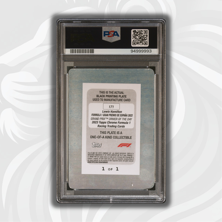 1/1 黑印制版 - 刘易斯·汉密尔顿 #171 - 2023 Topps Chrome