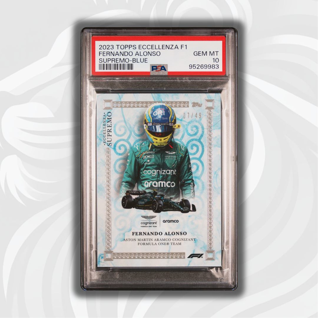PSA 10 - 07/49 - Fernando Alonso - Blue - 2023 Topps Eccellenza Supremo
