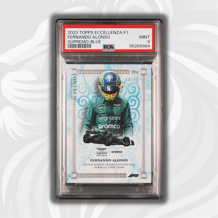 PSA 9 - 06/49 - Fernando Alonso - Blue - 2023 Topps Eccellenza Supremo