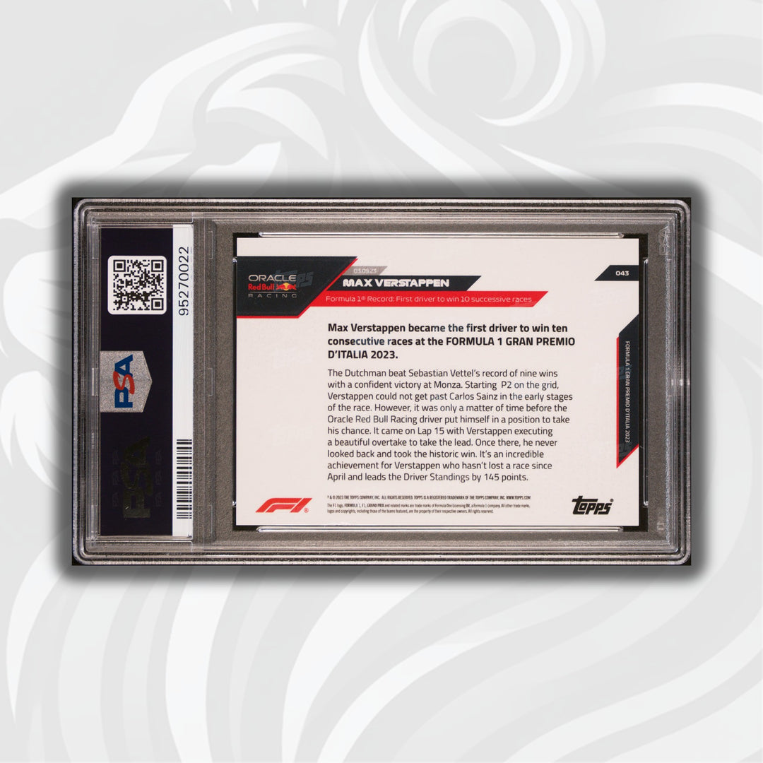 PSA 7 - 93/99 - Max Verstappen #43 - Red