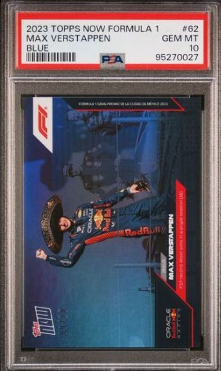 PSA 10 - 09/10 - Max Verstappen #62 - Blue