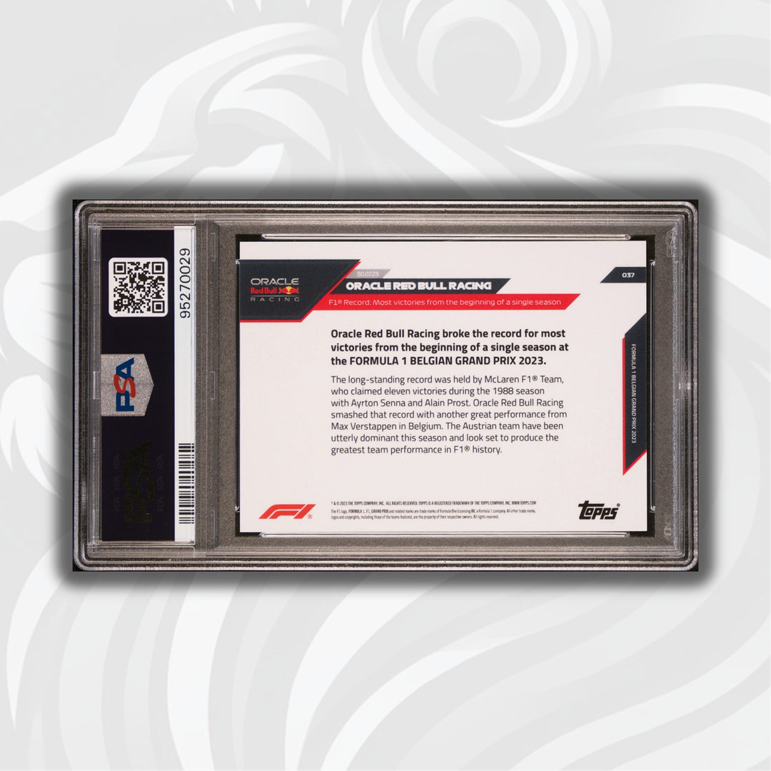PSA 9 - 05/10 - Max Verstappen #37 - Blue - Topps Now 2023