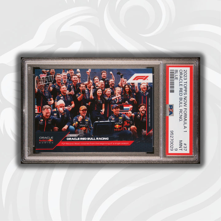PSA 9 - 05/10 - Max Verstappen #37 - Blue - Topps Now 2023