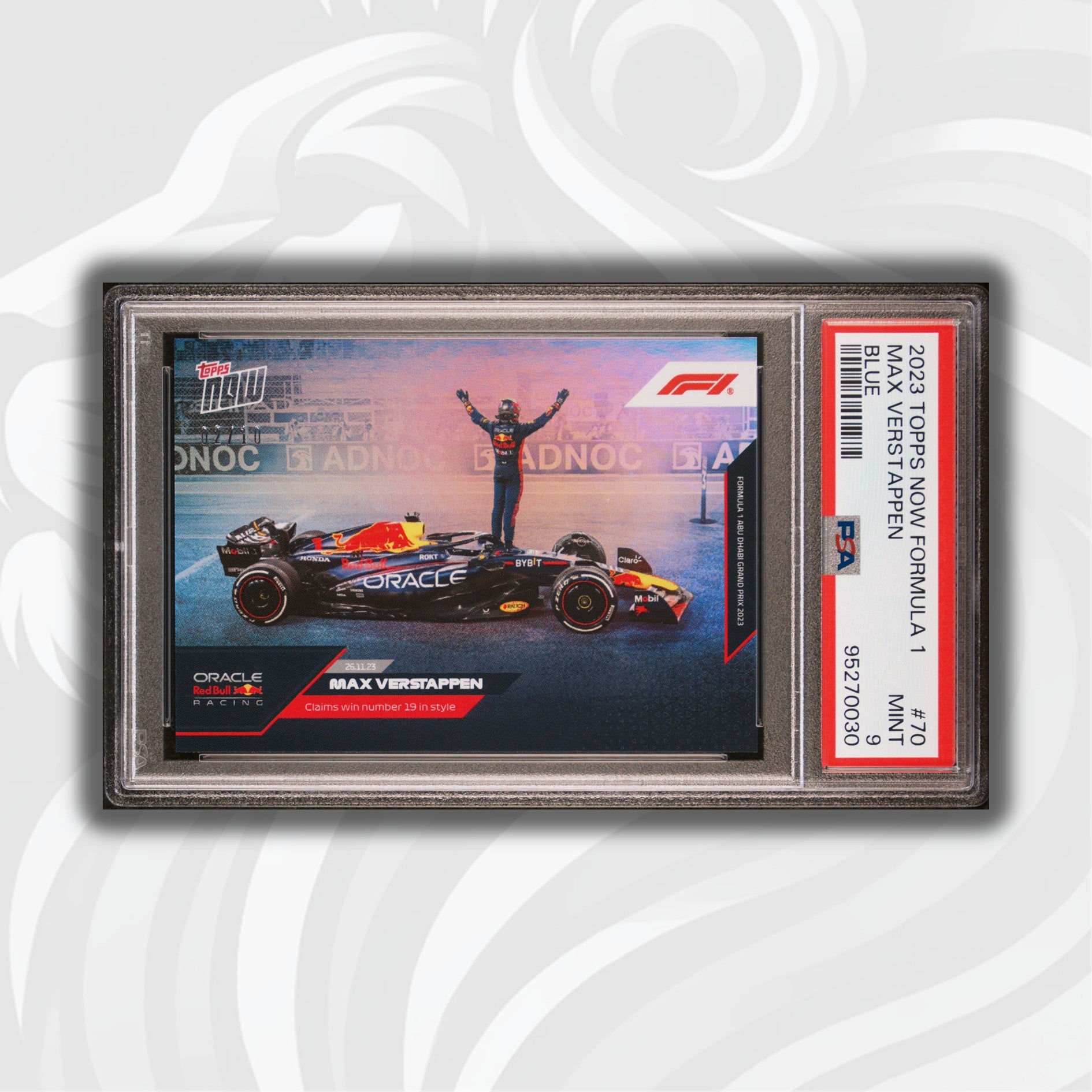 PSA 9 - 02/10 - Max Verstappen #70 - 蓝色- 2023 Topps Now