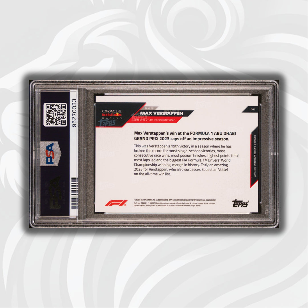 PSA 9 - 09/10 - Max Verstappen #71 - Blue