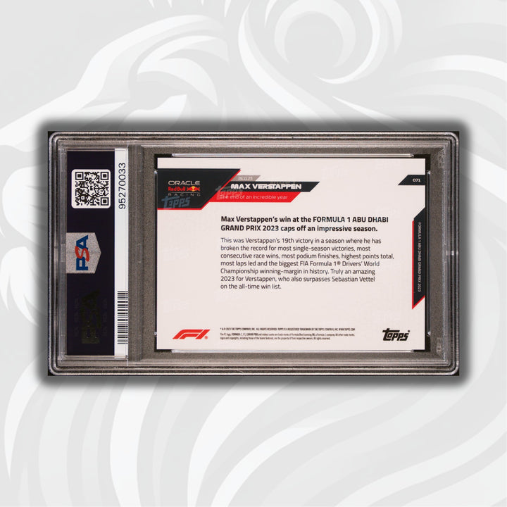 PSA 9 - 09/10 - Max Verstappen #71 - Blue