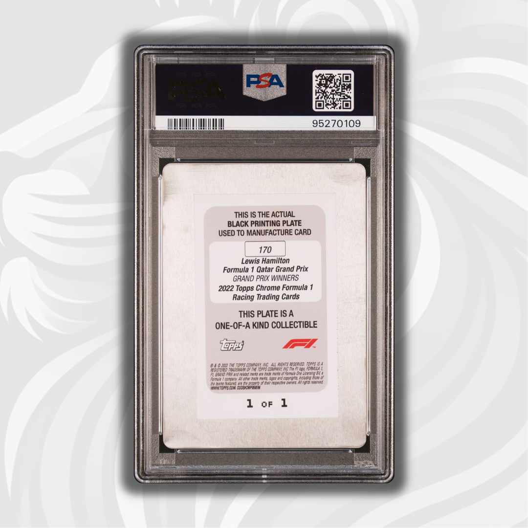 1/1 黑色印版 - 刘易斯·汉密尔顿 #170 - 2022 Topps Chrome