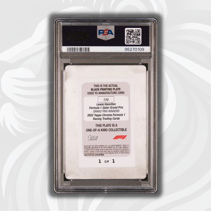 1/1 黑色印版 - 刘易斯·汉密尔顿 #170 - 2022 Topps Chrome