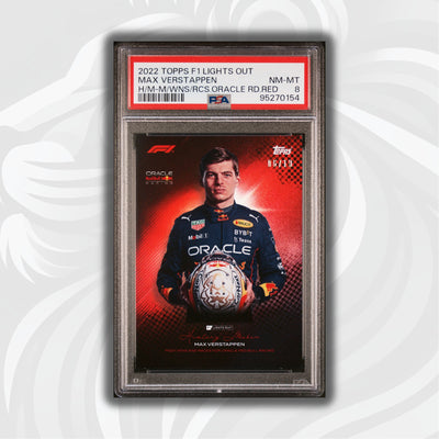 PSA 8 - /10 - Max Verstappen - History Maker - Most Wins And Races For Oracle Red Bull Racing - Red