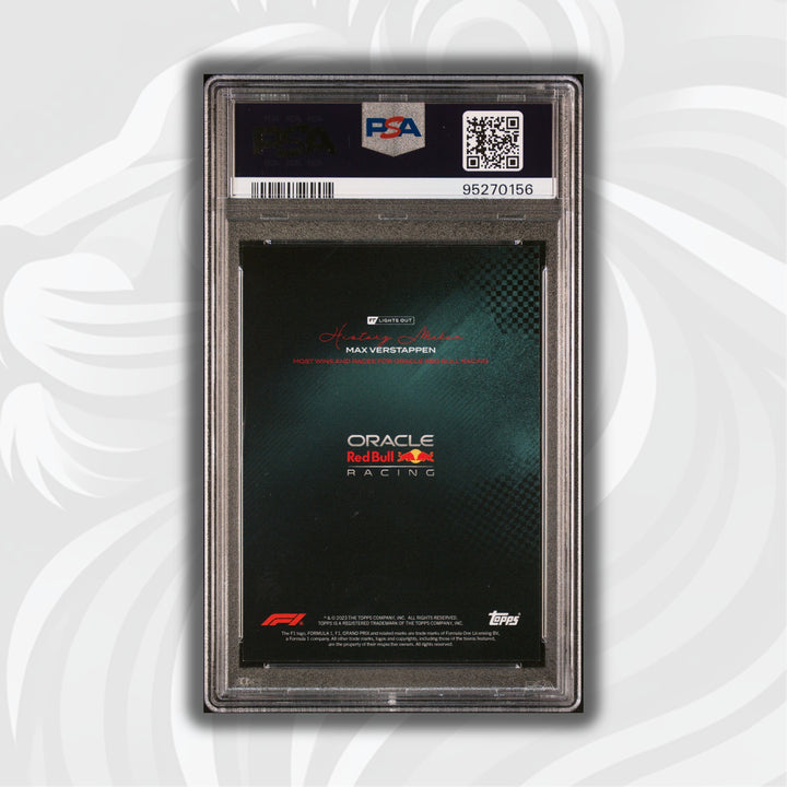 PSA 8 - 70/99 Max Verstappen - Most Wins and Races - History Maker - Teal