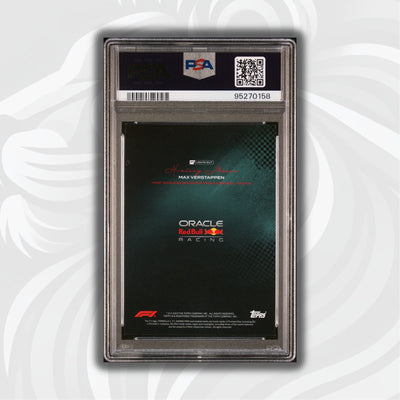 PSA 7 - 08/99 - Max Verstappen - Most Wins and Races - History Maker - Teal