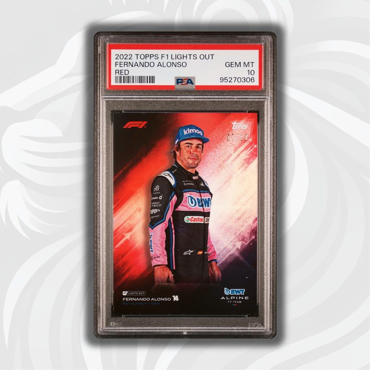 PSA 10 - 07/10 - Fernando Alonso - Red - 2022 Lights Out