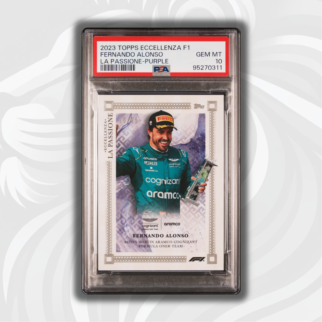 PSA 10 - 20/25 Fernando Alonso - Purple - 2023 Eccellenza La Passione