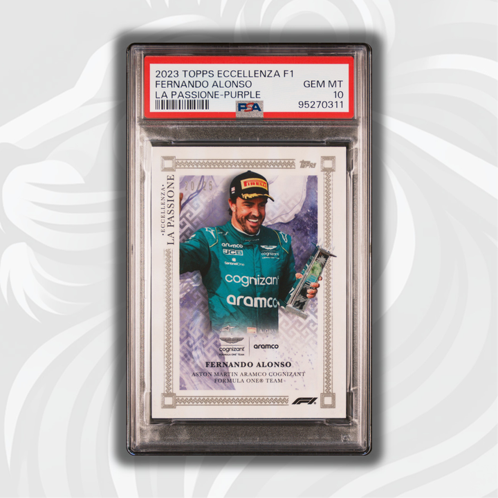 PSA 10 - 20/25 Fernando Alonso - Purple - 2023 Eccellenza La Passione