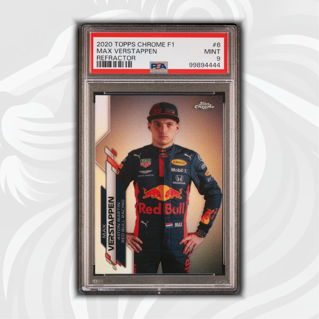 PSA 9 - Max Verstappen #6 - Refractor - 2020 Topps Chrome F1 - Front