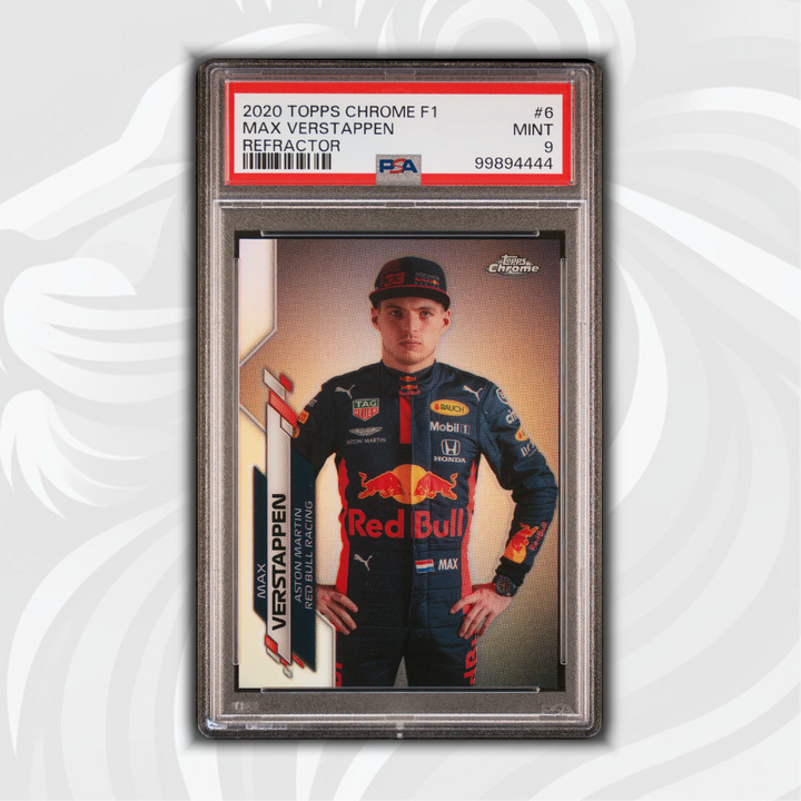 PSA 9 - Max Verstappen #6 - Refractor - 2020 Topps Chrome F1 - Front