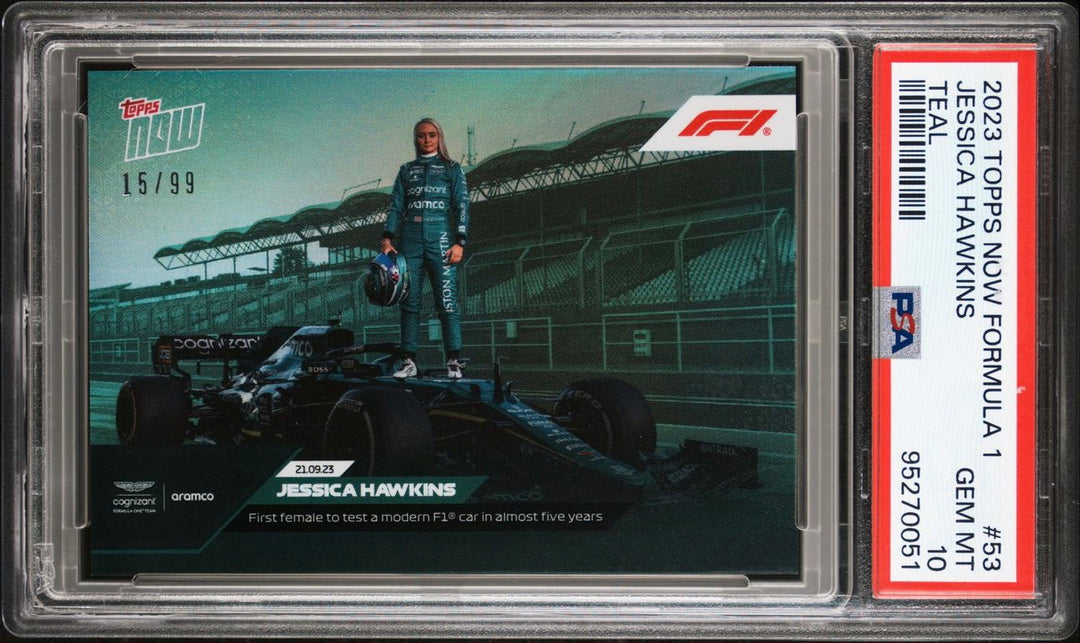 PSA 10 - /99 Jessica Hawkins #53 - Teal - 2023 Topps Now F1