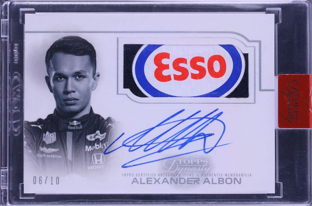 06/10 Alexander Albon #AFP-AA - Autographed Racing Gloves Relics - 2020 Topps Dynasty F1