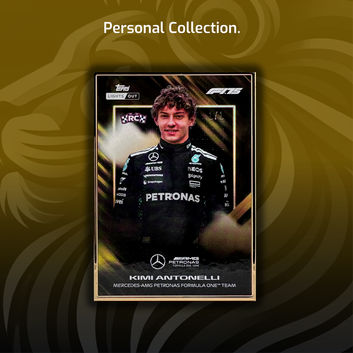 1/1 Gold Frame - Kimi Antonelli - Drivers - 2025 Topps Lights Out - Rookie Card