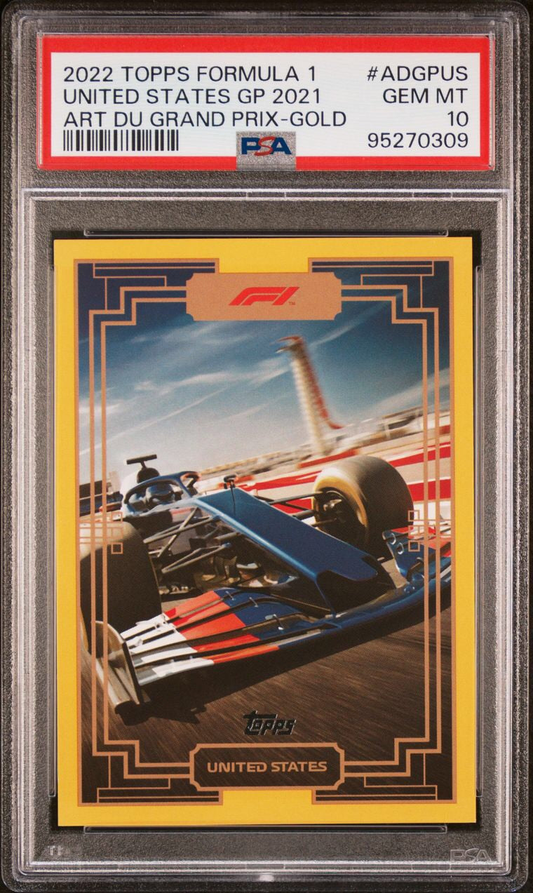 PSA 10 - 16/50 - Art Du Grand Prix #ADGPUS Gold - 2022 Topps Formula 1