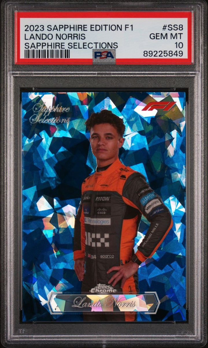 PSA 10 - Lando Norris #SS8 - Sapphire Selections - 2023 Topps Chrome F1
