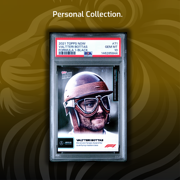 Set - Gold/Black/Teal - Valtteri Bottas - 2021 Topps Now #71 - Fangio Award