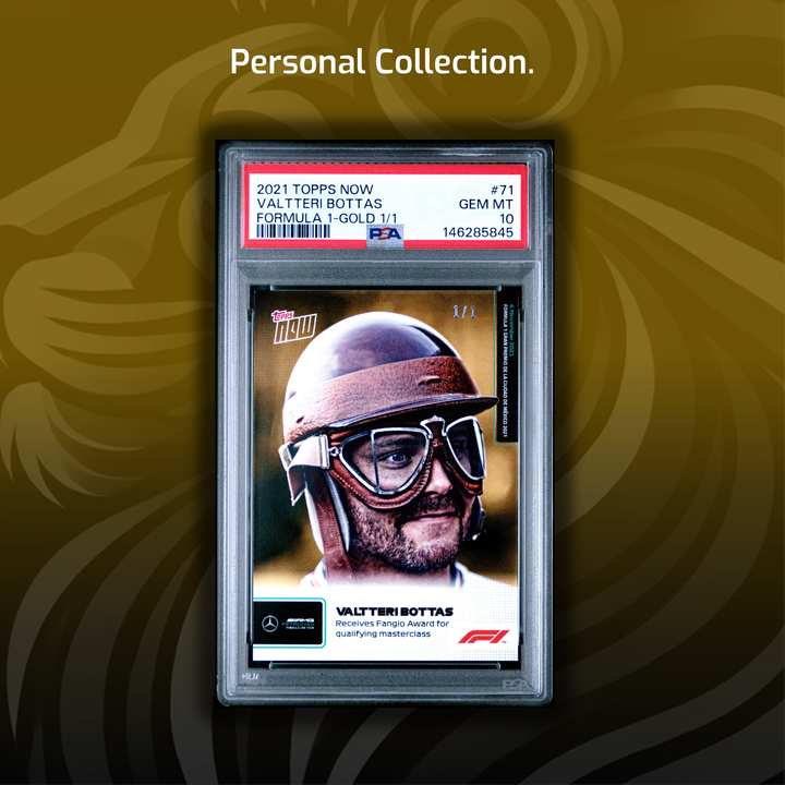 Set - Gold/Black/Teal - Valtteri Bottas - 2021 Topps Now #71 - Fangio Award