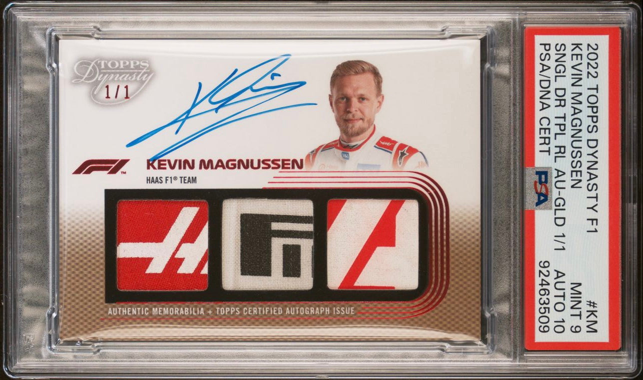 F1カード Kevin Magnussen シールサインカード F1 Topps Dynasty 2022