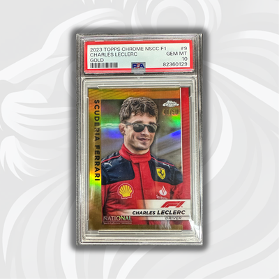 PSA 10 - 41/50 Charles Leclerc #F1-9  - Gold - 2023 Topps Chrome F1