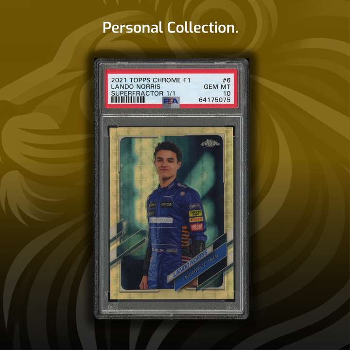 AUTH - 1/1 Lando Norris #4 - Superfractor - 2024 Topps Chrome F1