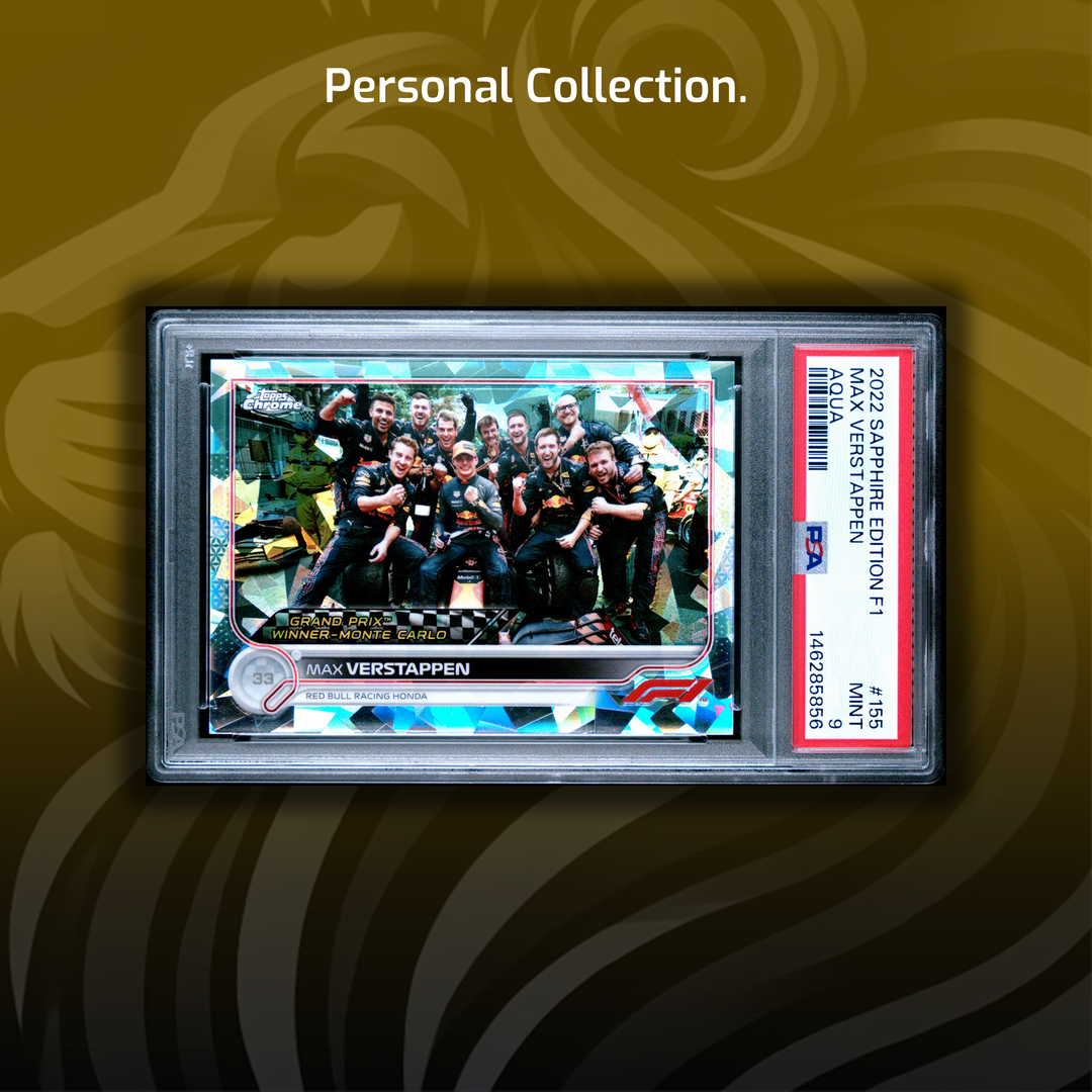 Rainbow - Max Verstappen - 2022 Chrome Sapphire #155 - 1st Monaco Win