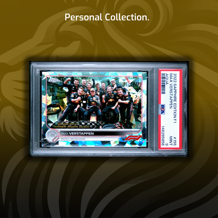 Rainbow - Max Verstappen - 2022 Chrome Sapphire #155 - 1st Monaco Win