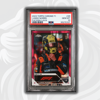 PSA 10 - 218/250 Lando Norris #26 - Fuchsia Lava - 2023 Topps Chrome