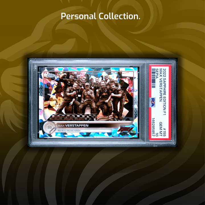 Rainbow - Max Verstappen - 2022 Chrome Sapphire #155 - 1st Monaco Win