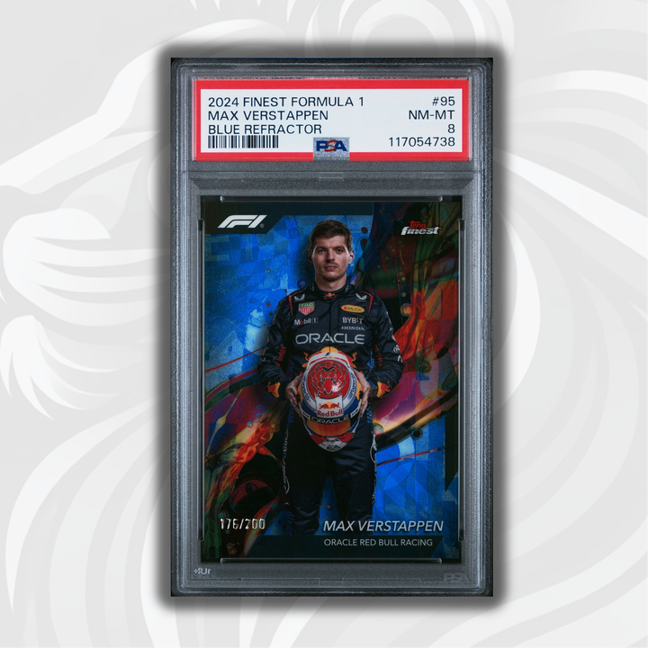 PSA 8 - 176/200 Blue - Max Verstappen #95 - 2024 Topps Finest