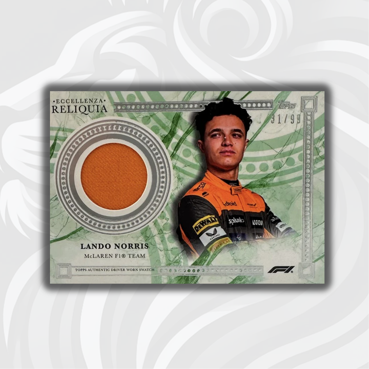 31/99 Green - Lando Norris - 2023 Eccellenza Reliquia - Orange Patch