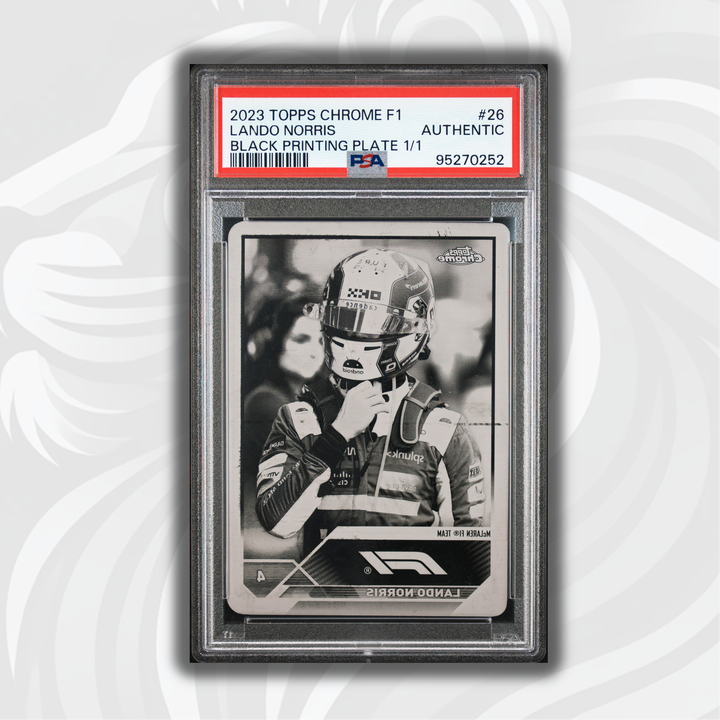 PSA Authentic - 1/1 Lando Norris #26 - Black Printing Plate - 2023 Topps Chrome