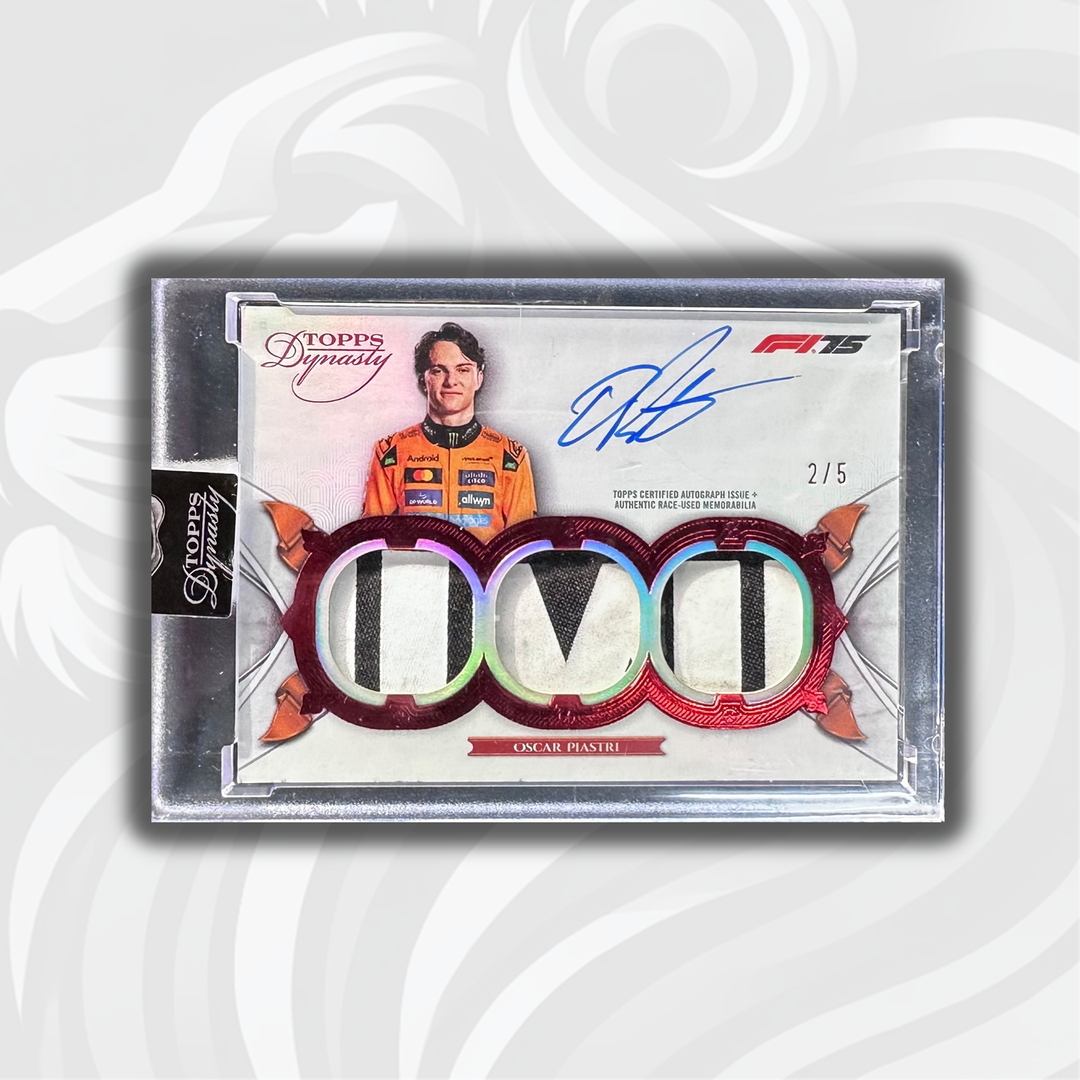 2/5 Oscar Piastri - Triple Relic Autograph - 2025 Topps Dynasty Formula 1 - Front