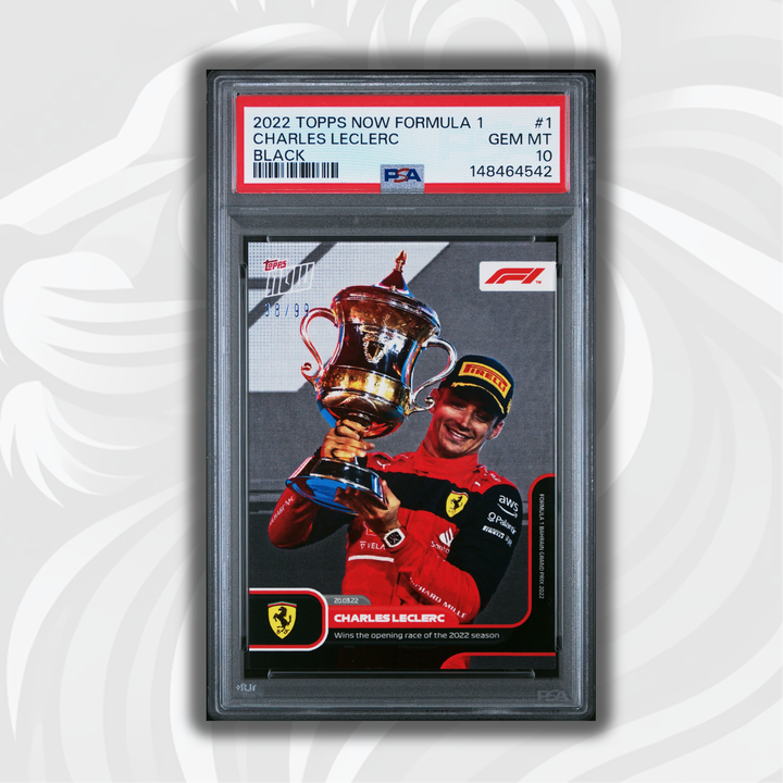 PSA 10 - 38/99 - Charles Leclerc #1 - Black - 2022 Topps Now