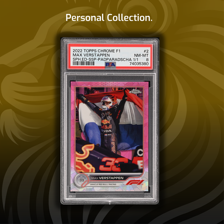 PSA 8 - 1/1 MAX VERSTAPPEN #2 - SAPPHIRE EDITION 2 - SSP - PADPARADSCHA