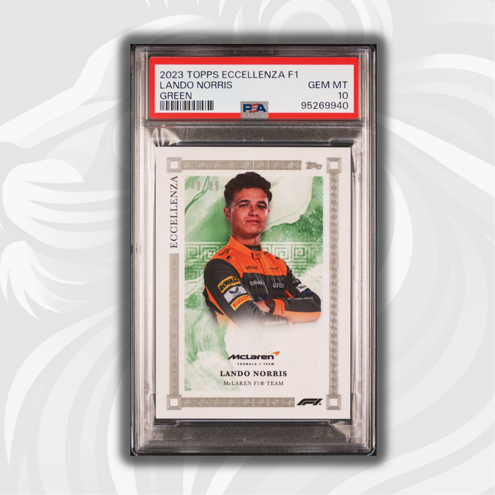 PSA 10 - 40/99 Lando Norris - Green - 2023 Topps Eccellenza