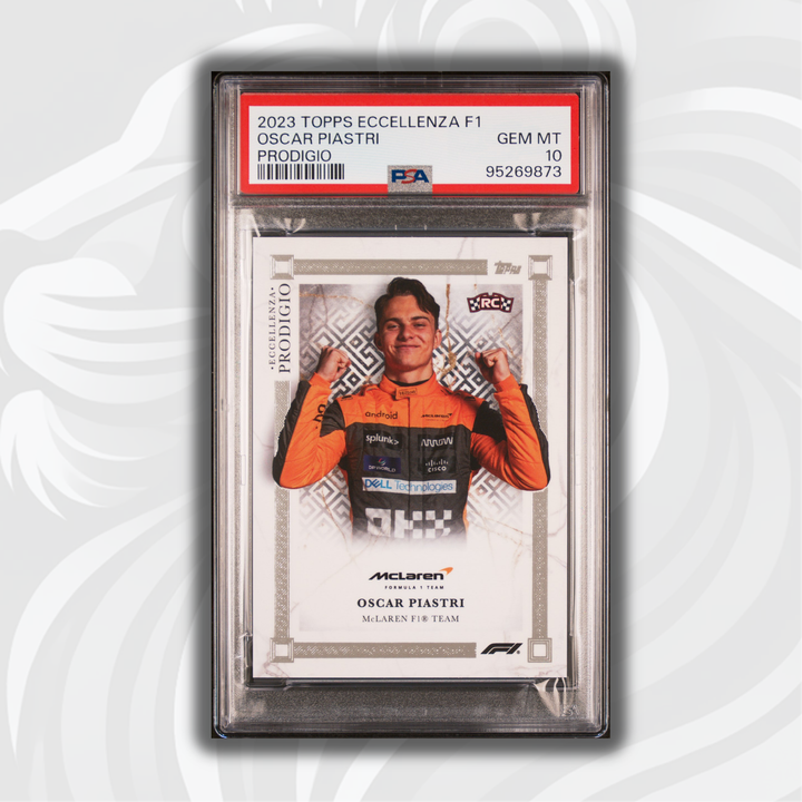 PSA 10 - Oscar Piastri - Rookie Card RC - Prodigio 2023 Topps Eccellenza F1