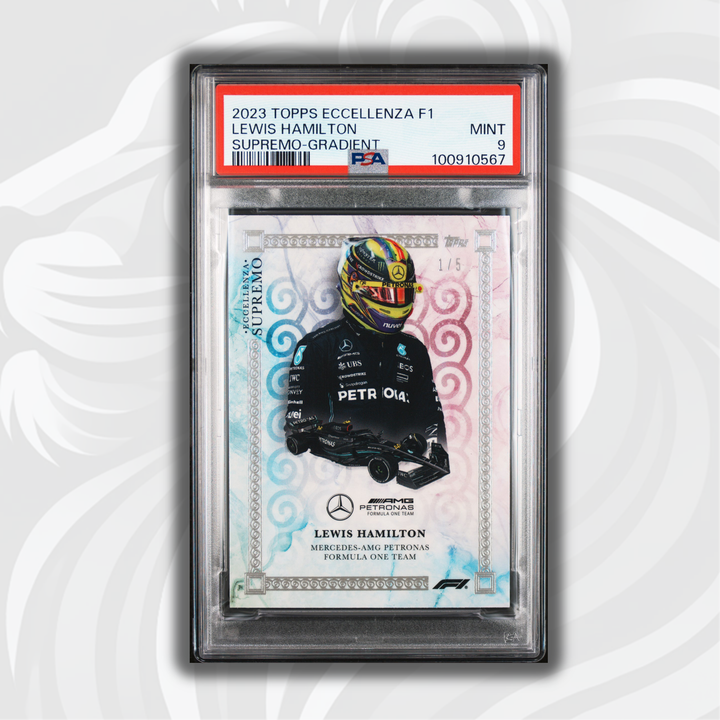 PSA 9 - 1/5 Lewis Hamilton - 2023 Topps Eccellenza F1 - Supremo Gradient