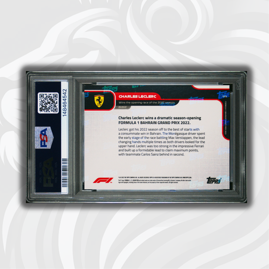 PSA 10 - 38/99 - Charles Leclerc #1 - Black - 2022 Topps Now