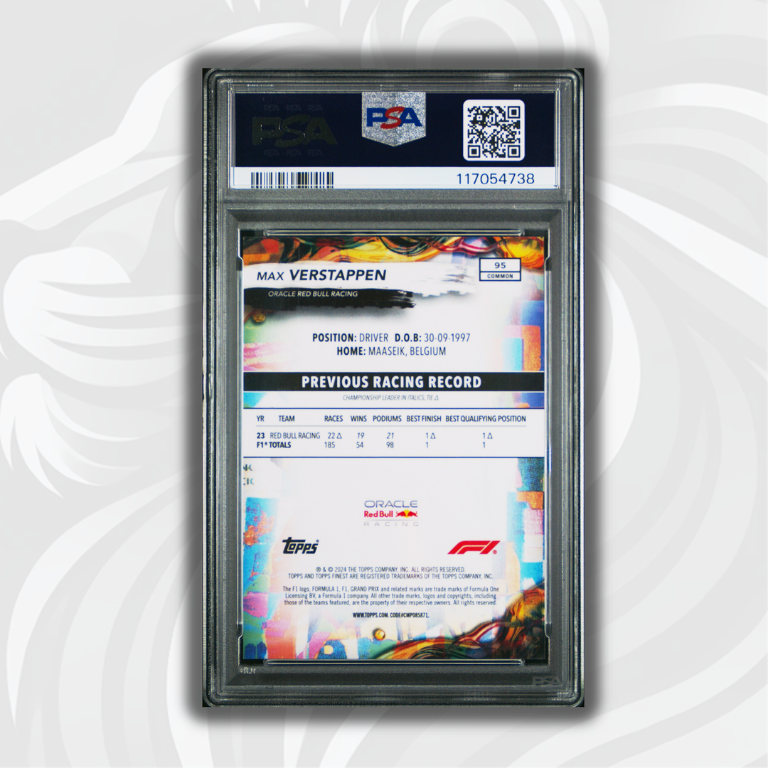 PSA 8 - 176/200 Blue - Max Verstappen #95 - 2024 Topps Finest