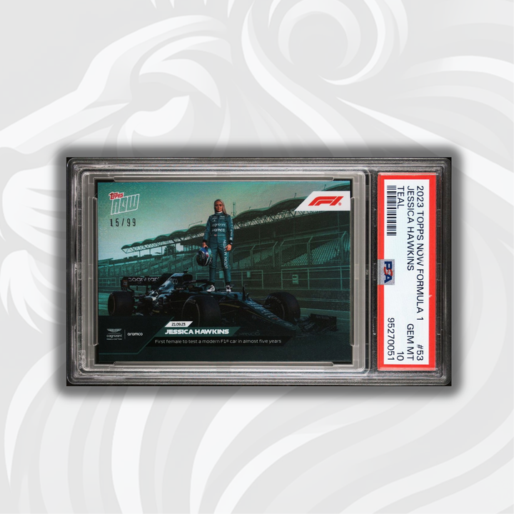 PSA 10 - /99 Jessica Hawkins #53 - Teal - 2023 Topps Now F1