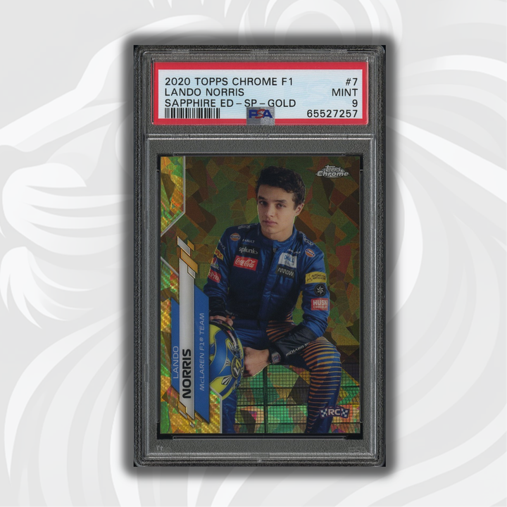 PSA 10 - Lando Norris #7 - Sapphire Edition SP Gold - 2020 Topps Chrome F1