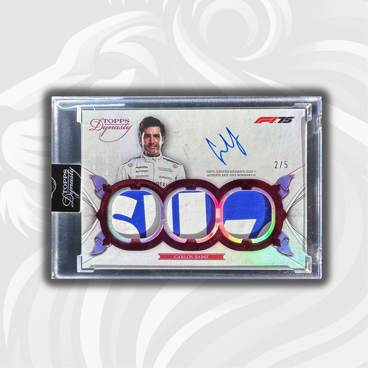 Carlos Sainz SDTRA-CSA - Triple Relic Autograph - 2/5 - 2025 Topps Dynasty Formula 1 - Front