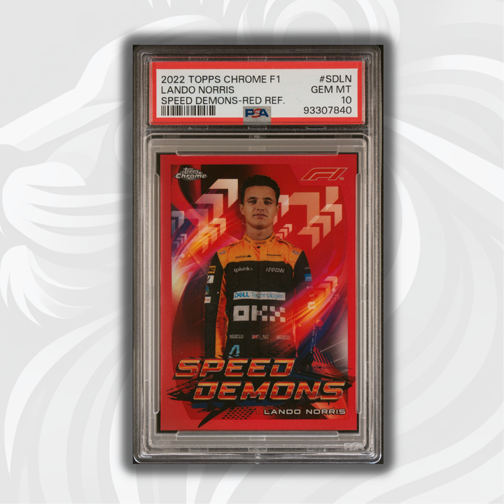 PSA 10 - 2/5 - Lando Norris #SDLN - Speed Demons  - Red Refractor