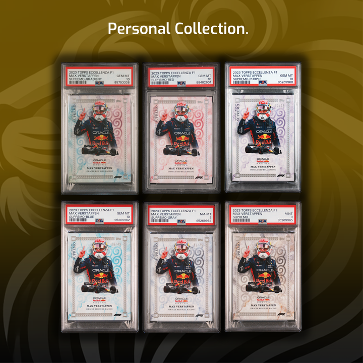 3 Rainbows - Hamilton / Verstappen / Alsonso - Supremo - 2023 Topps Eccellenza